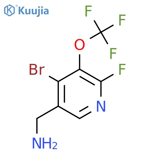 5-(Aminomethyl)-4-bromo-2-fluoro-3-(trifluoromethoxy)pyridine structure