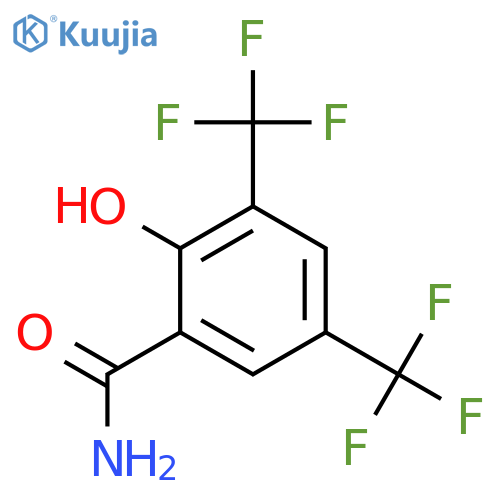 3,5-Bis(trifluoromethyl)-2-hydroxybenzamide structure