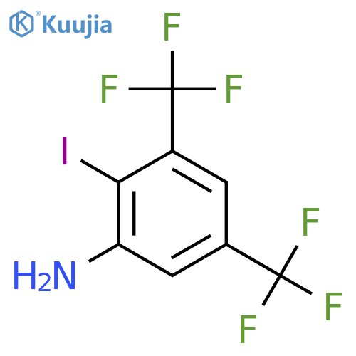 3,5-Bis(trifluoromethyl)-2-iodoaniline structure