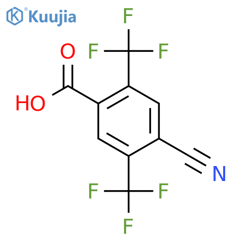 2,5-Bis(trifluoromethyl)-4-cyanobenzoic acid structure