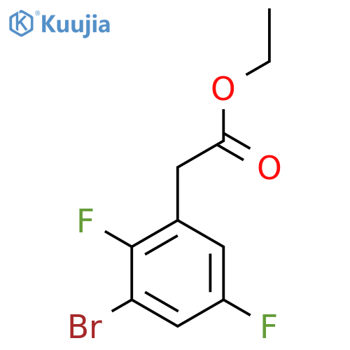 Ethyl 3-bromo-2,5-difluorophenylacetate structure
