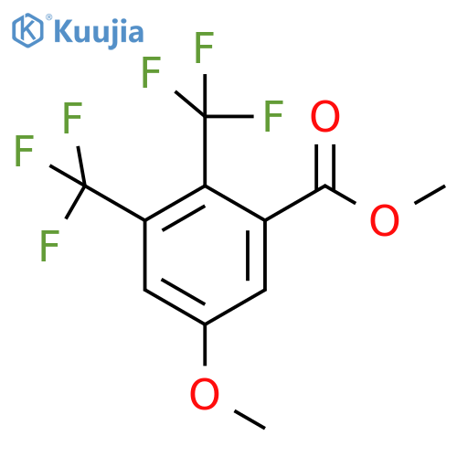Methyl 2,3-bis(trifluoromethyl)-5-methoxybenzoate structure