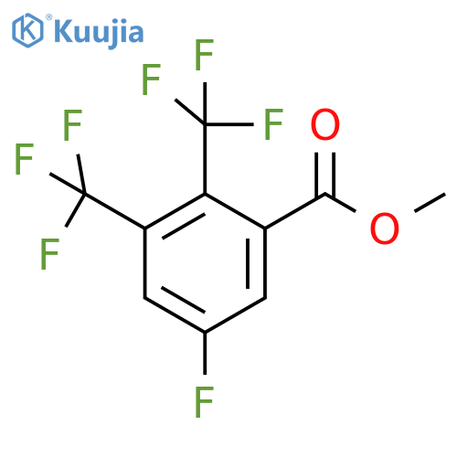 Methyl 2,3-bis(trifluoromethyl)-5-fluorobenzoate structure