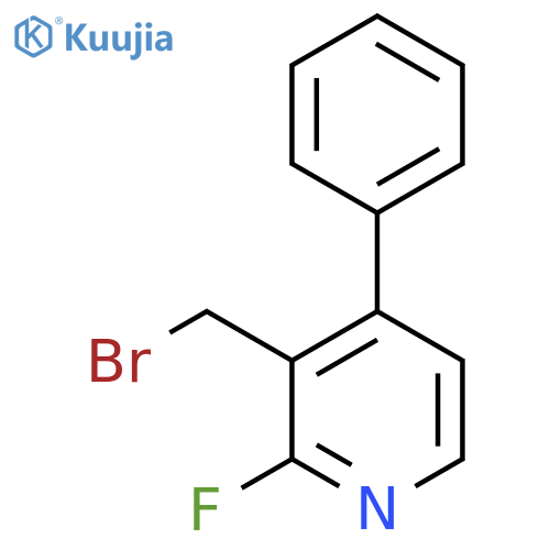 3-Bromomethyl-2-fluoro-4-phenylpyridine structure
