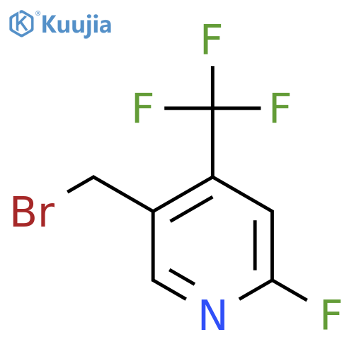 5-Bromomethyl-2-fluoro-4-(trifluoromethyl)pyridine structure