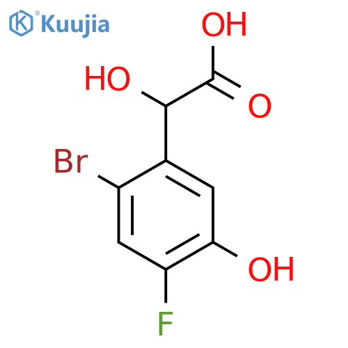 2-Bromo-4-fluoro-5-hydroxymandelic acid structure