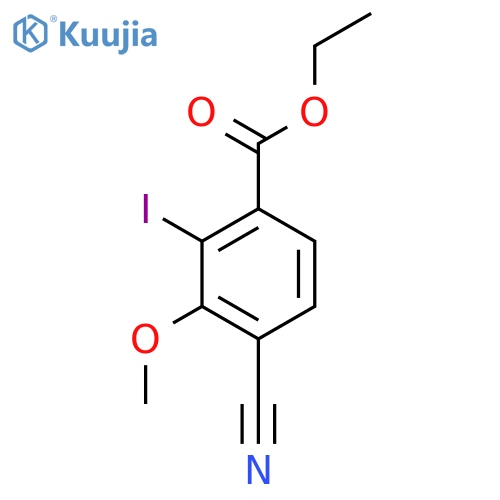Ethyl 4-cyano-2-iodo-3-methoxybenzoate structure
