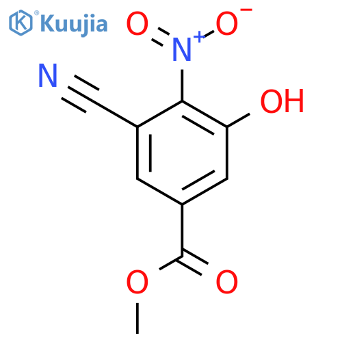 Methyl 3-cyano-5-hydroxy-4-nitrobenzoate structure