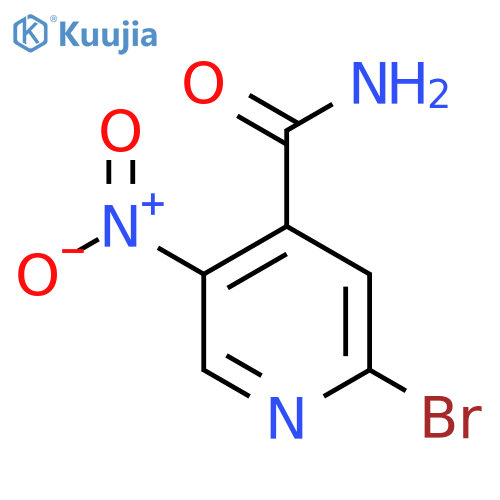 2-Bromo-5-nitroisonicotinamide structure