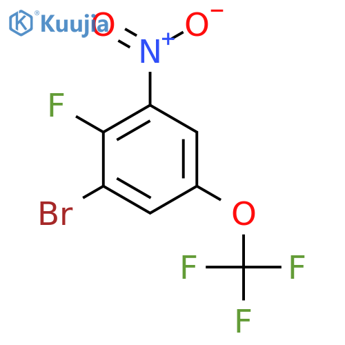 1-Bromo-2-fluoro-3-nitro-5-(trifluoromethoxy)benzene structure