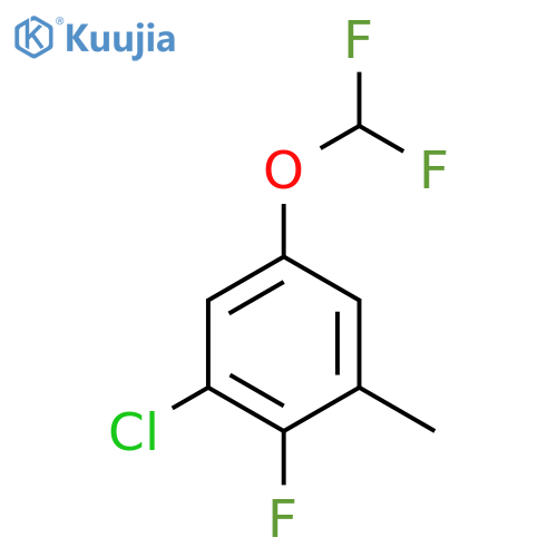 3-Chloro-5-difluoromethoxy-2-fluorotoluene structure