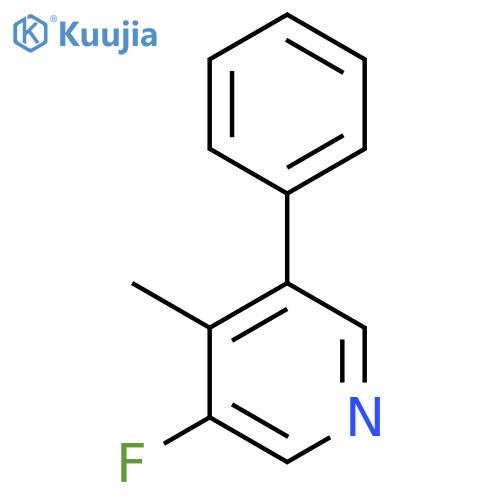 3-Fluoro-4-methyl-5-phenylpyridine structure