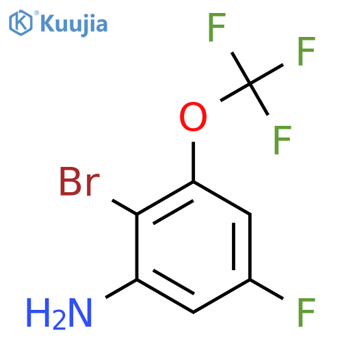 2-Bromo-5-fluoro-3-(trifluoromethoxy)aniline structure