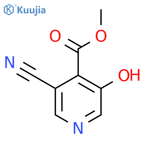 Methyl 3-cyano-5-hydroxyisonicotinate structure