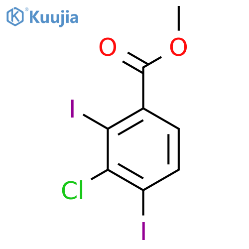 Methyl 3-chloro-2,4-diiodobenzoate structure