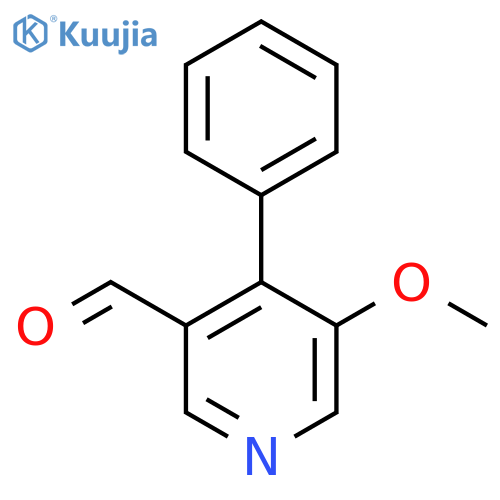 5-Methoxy-4-phenylnicotinaldehyde structure