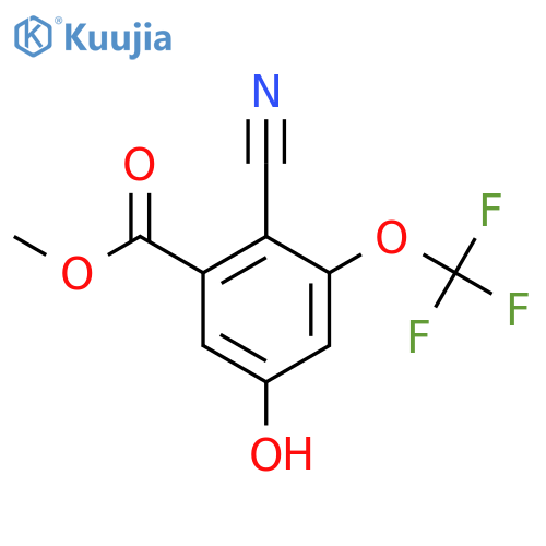 Methyl 2-cyano-5-hydroxy-3-(trifluoromethoxy)benzoate structure