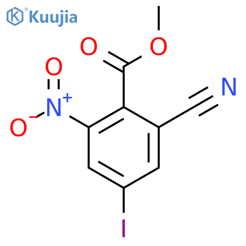 Methyl 2-cyano-4-iodo-6-nitrobenzoate structure