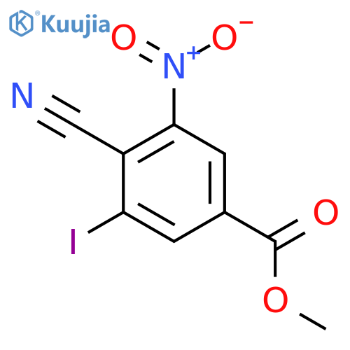 Methyl 4-cyano-3-iodo-5-nitrobenzoate structure