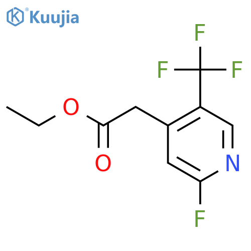 Ethyl 2-fluoro-5-(trifluoromethyl)pyridine-4-acetate structure