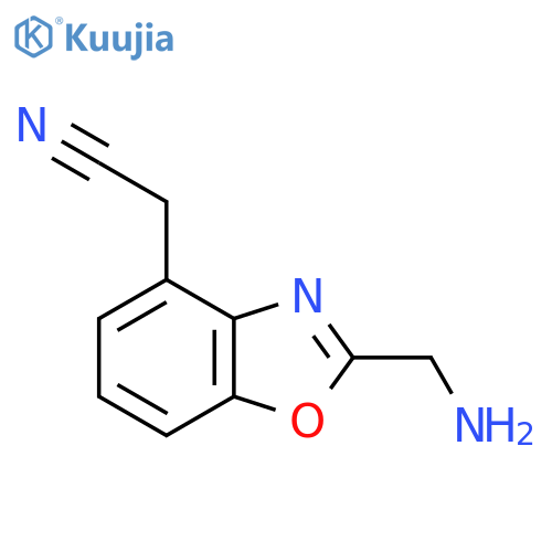 2-(Aminomethyl)benzo[d]oxazole-4-acetonitrile structure