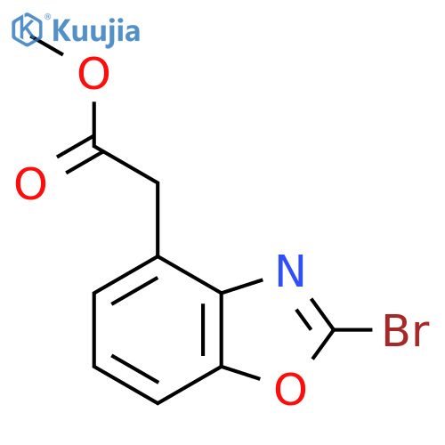 Methyl 2-bromobenzo[d]oxazole-4-acetate structure