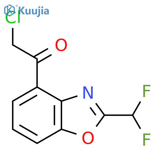4-(2-Chloroacetyl)-2-(difluoromethyl)benzo[d]oxazole structure