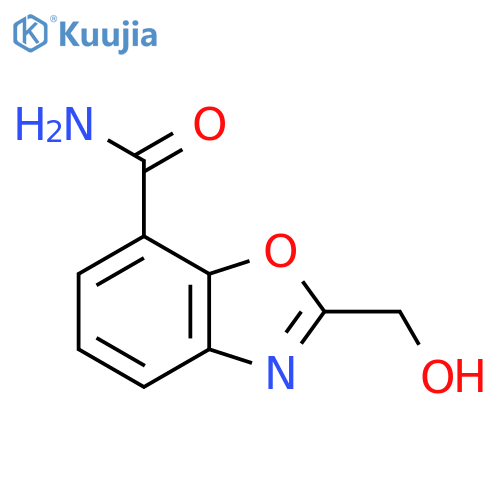 2-(Hydroxymethyl)benzo[d]oxazole-7-carboxamide structure