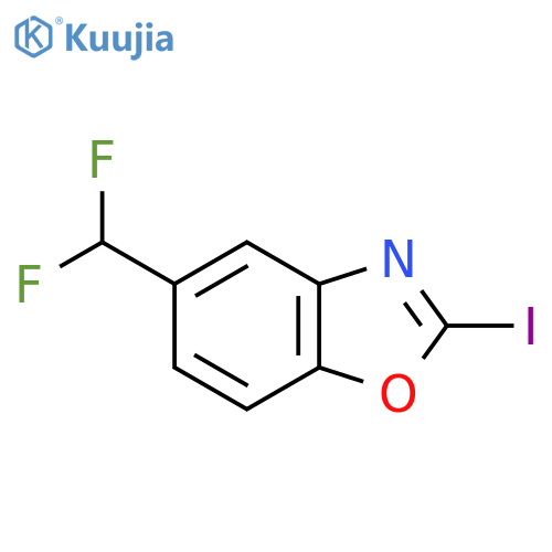 5-(Difluoromethyl)-2-iodobenzo[d]oxazole structure