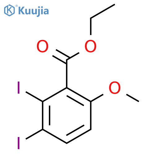 Ethyl 2,3-diiodo-6-methoxybenzoate structure
