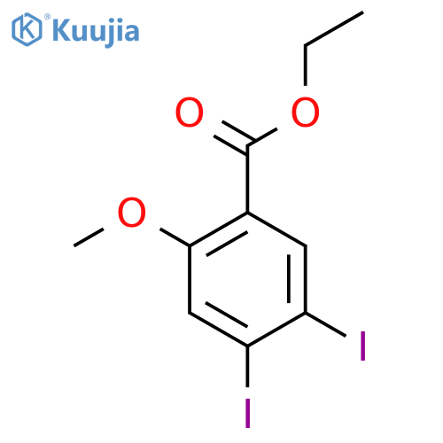 Ethyl 4,5-diiodo-2-methoxybenzoate structure