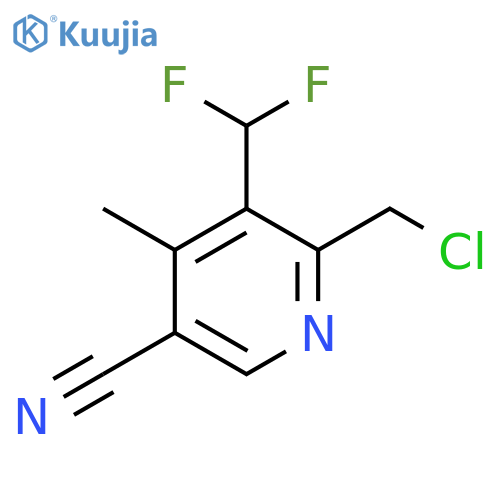 2-(Chloromethyl)-5-cyano-3-(difluoromethyl)-4-methylpyridine structure