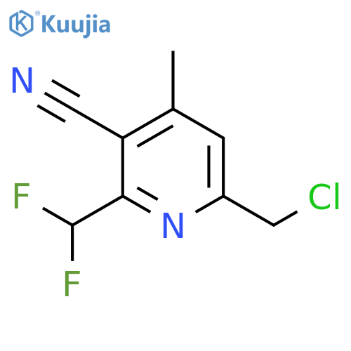 6-(Chloromethyl)-3-cyano-2-(difluoromethyl)-4-methylpyridine structure