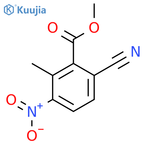 Methyl 6-cyano-2-methyl-3-nitrobenzoate structure