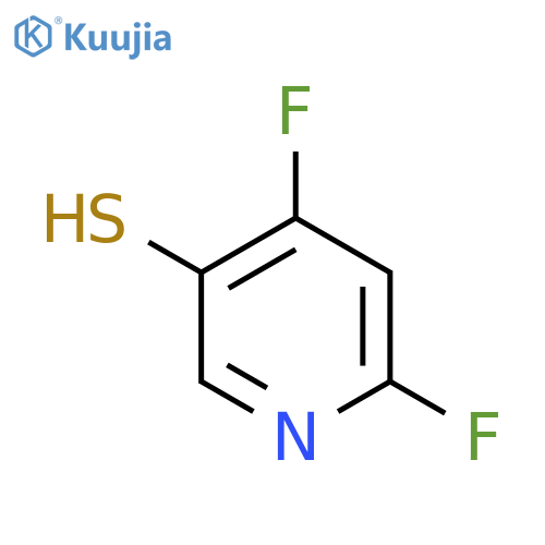 2,4-Difluoro-5-mercaptopyridine structure
