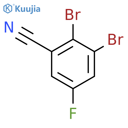 2,3-Dibromo-5-fluorobenzonitrile structure