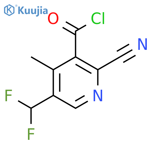 2-Cyano-5-(difluoromethyl)-4-methylpyridine-3-carbonyl chloride structure