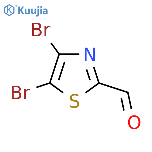4,5-Dibromothiazole-2-carboxaldehyde structure