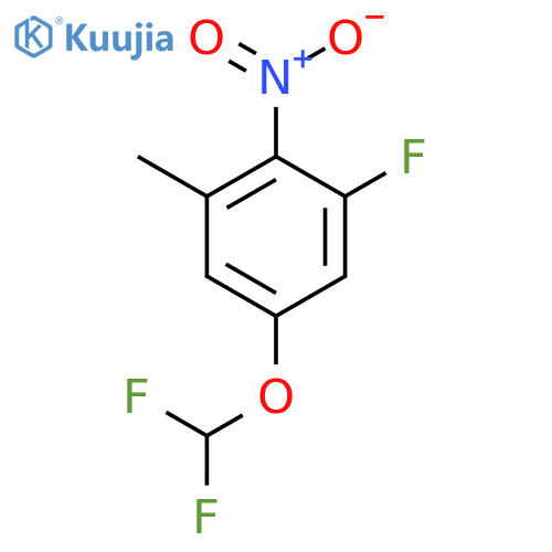 5-Difluoromethoxy-3-fluoro-2-nitrotoluene structure
