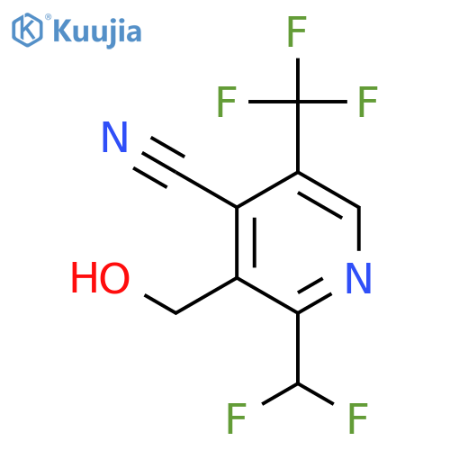 4-Cyano-2-(difluoromethyl)-5-(trifluoromethyl)pyridine-3-methanol structure