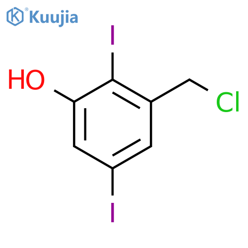 2,5-Diiodo-3-hydroxybenzyl chloride structure