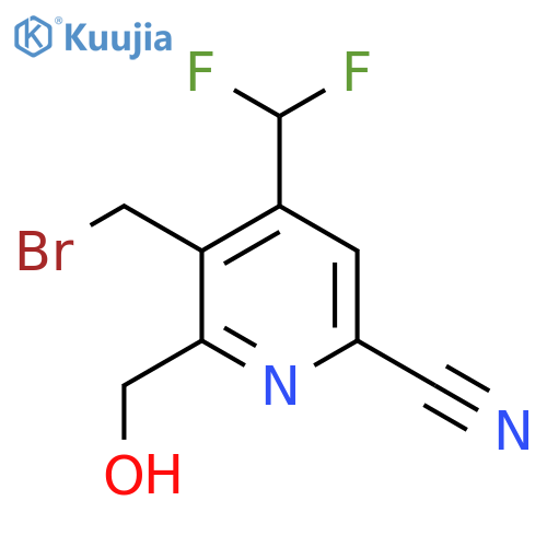 3-(Bromomethyl)-6-cyano-4-(difluoromethyl)pyridine-2-methanol structure