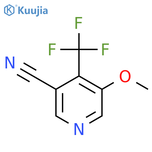 5-Methoxy-4-(trifluoromethyl)nicotinonitrile structure