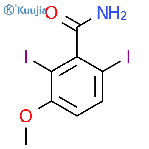 2,6-Diiodo-3-methoxybenzamide structure