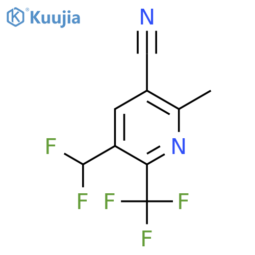 3-Cyano-5-(difluoromethyl)-2-methyl-6-(trifluoromethyl)pyridine structure
