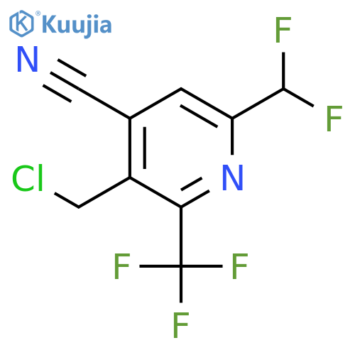 3-(Chloromethyl)-4-cyano-6-(difluoromethyl)-2-(trifluoromethyl)pyridine structure