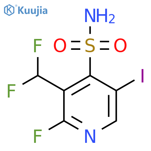 3-(Difluoromethyl)-2-fluoro-5-iodopyridine-4-sulfonamide structure