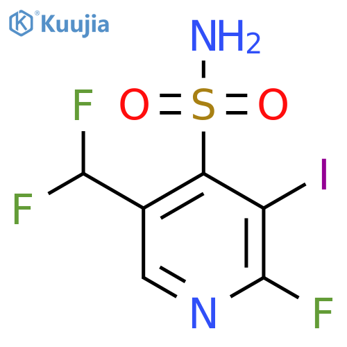 5-(Difluoromethyl)-2-fluoro-3-iodopyridine-4-sulfonamide structure