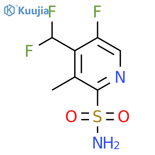 4-(Difluoromethyl)-5-fluoro-3-methylpyridine-2-sulfonamide structure