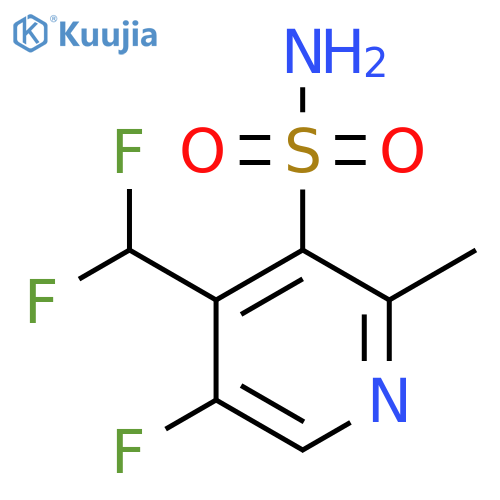 4-(Difluoromethyl)-5-fluoro-2-methylpyridine-3-sulfonamide structure